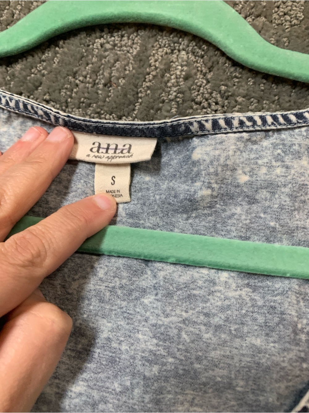 a.n.a Light Blue Denim-Effect Tiered Dress for Kids - Picture 2 of 2